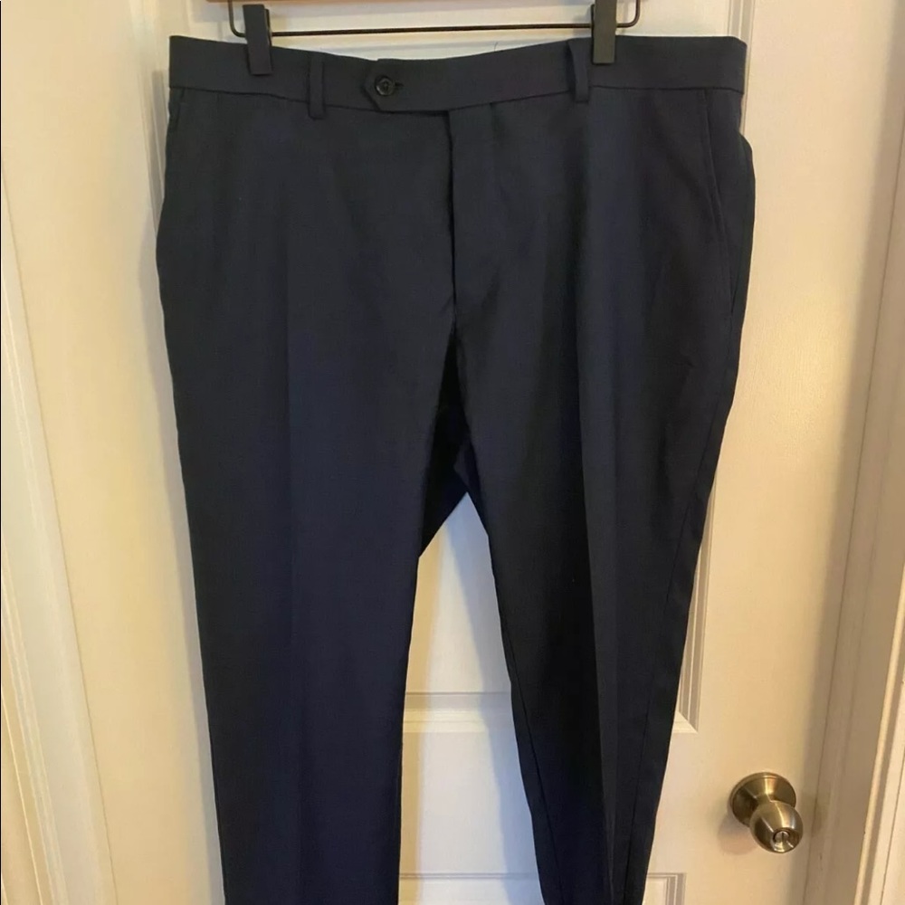 Tommy Hilfiger Navy Wool Blend Suit Pants 36x30
